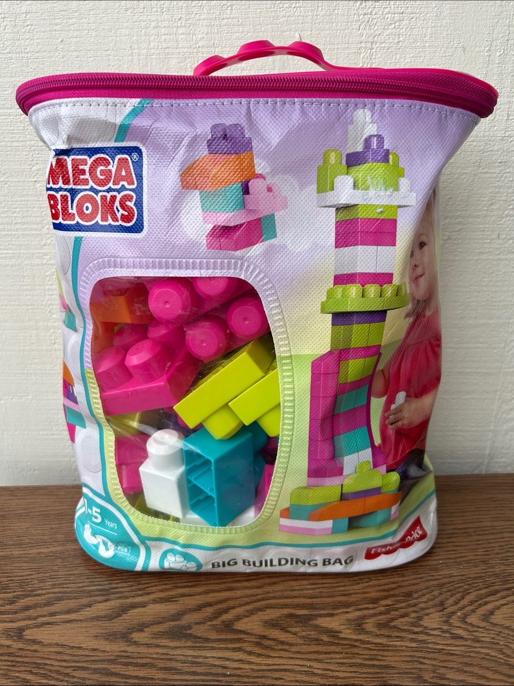 Big Building Bag - Pink Multicolor Kids Blocks New never open!